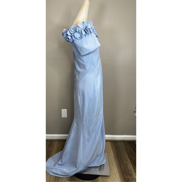 NWT Catherine Regehr Off Shoulder Sunflower Trumpet Skirt Gown Size US2 $3070 - Picture 6 of 9